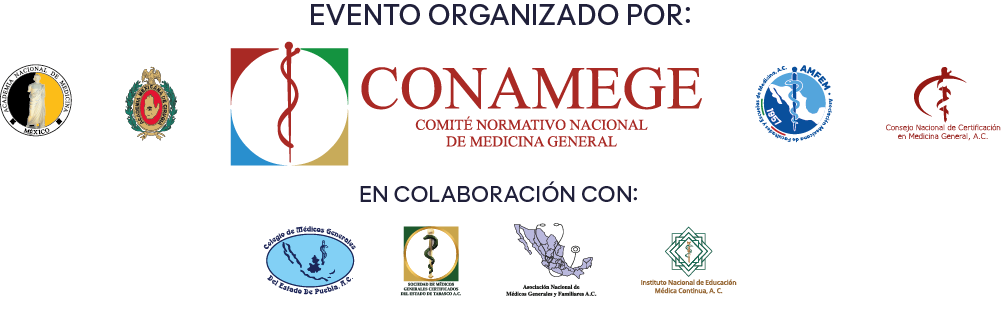 Logos Organizadores y Colaboradores CONAMEGE